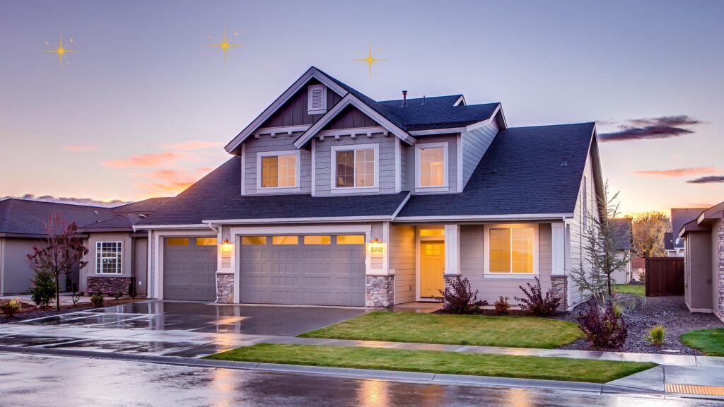 Conveyancer in Melbourne – two-storey suburban family home at dusk